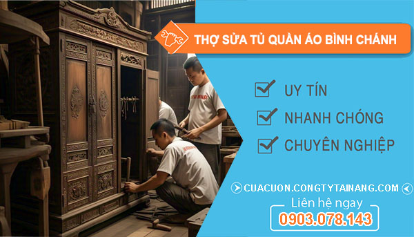 Thợ Sửa Tủ Quần Áo tại Bình Chánh
