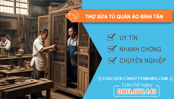 Thợ Sửa Tủ Quần Áo tại Bình Tân