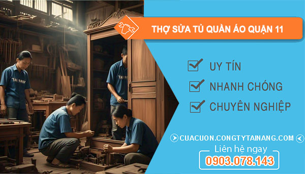 Thợ Sửa Tủ Quần Áo tại Quận 11