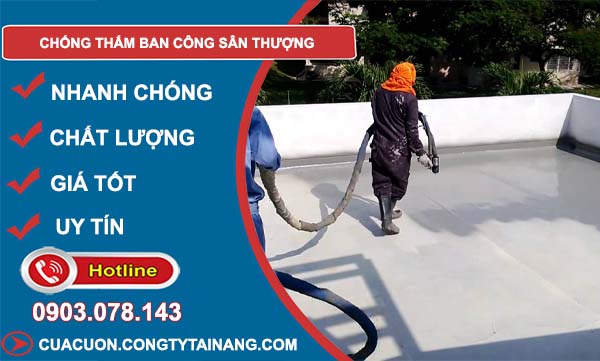 tìm hiểu chống thấm ban công sân thượng