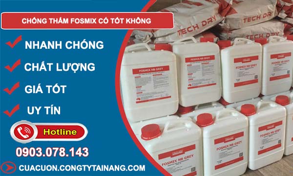 tìm hiểu chống thấm fosmix có tốt không