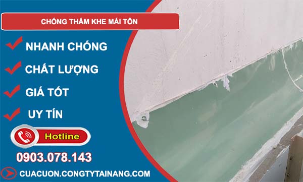tìm hiểu chống thấm khe mái tôn