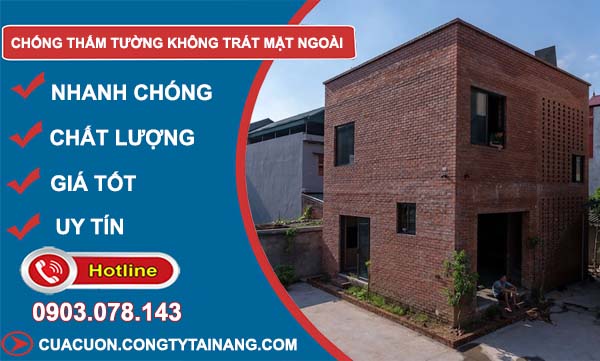 tìm hiểu chống thấm tường không trát mặt ngoài