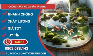 cách chống thấm hồ các sân thượng