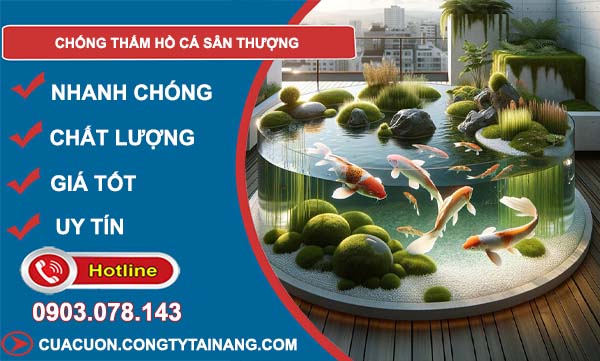 cách chống thấm hồ các sân thượng
