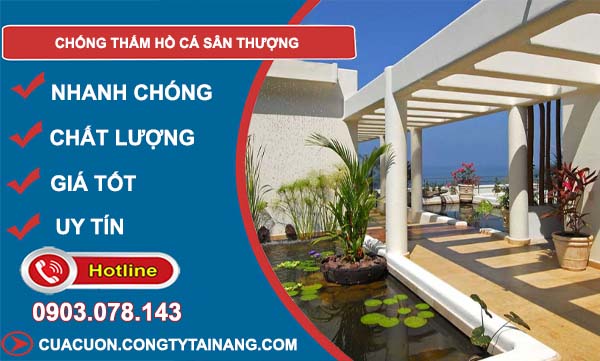 chống thấm hồ các sân thượng