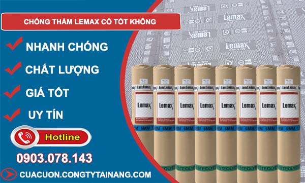 chống thấm lemax có tốt không