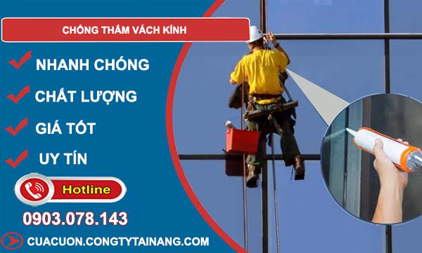 chống thấm vách kính hiệu quả