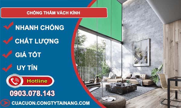 chống thấm vách kính