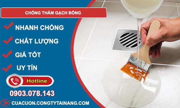 phương pháp chống thấm gạch bông