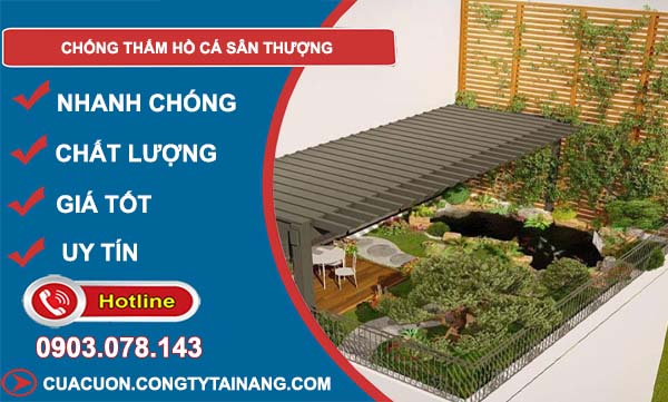 thợ chống thấm hồ các sân thượng