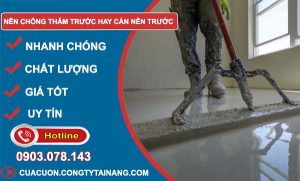 tìm hiểu nên chống thấm trước hay cán nền