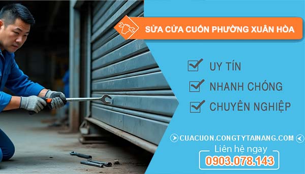 sửa cửa cuốn phường xuân hoà
