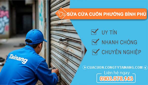 sửa cửa cuốn phường bình phú