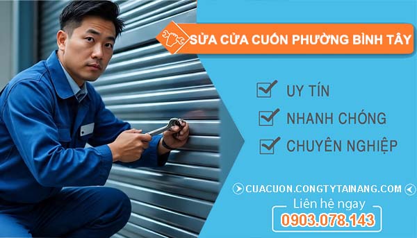 sửa cửa cuốn phường bình tây