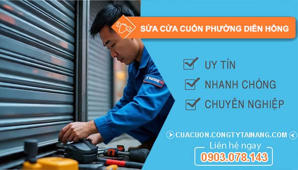 sửa cửa cuốn phường diên hồng giá rẻ