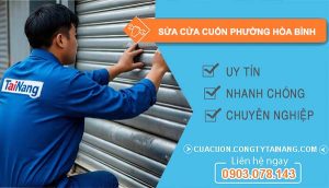 sửa cửa cuốn phường hoà bình