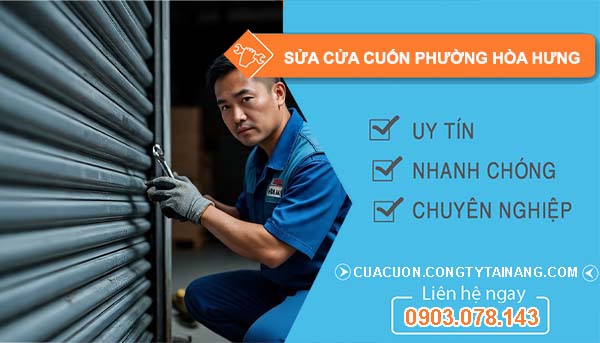 sửa cửa cuốn phường hoà hưng uy tín