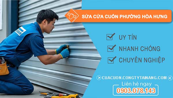 sửa cửa cuốn phường hoà hưng