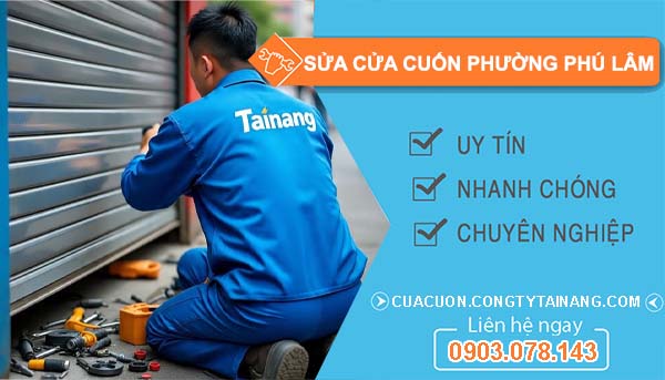 sửa cửa cuốn phường phú lâm giá rẻ