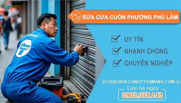 sửa cửa cuốn phường phú lâm
