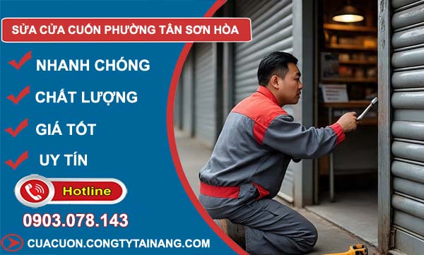 sửa cửa cuốn phường tân sơn hòa uy tín