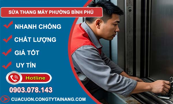 sửa thang máy phường bình phú giá rẻ