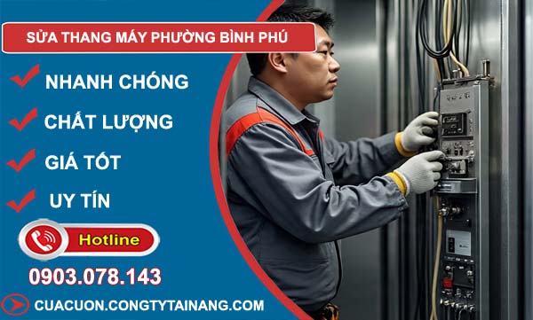 sửa thang máy phường bình phú uy tín