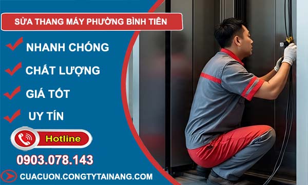 sửa thang máy phường bình tiên giá rẻ