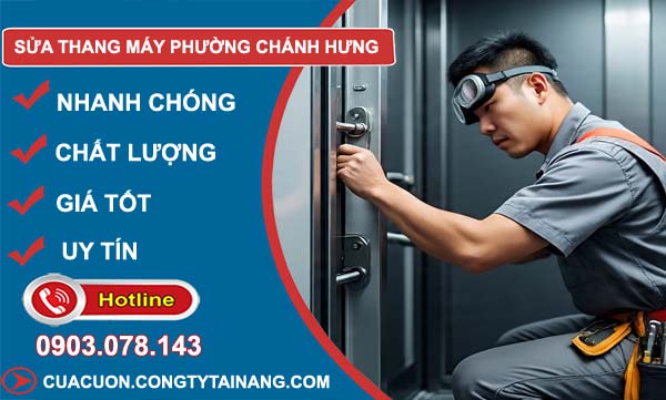 sửa thang máy phường chánh hưng uy tín