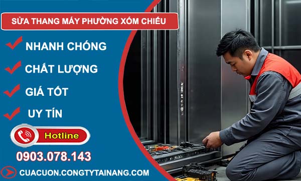 sửa thang máy phường xóm chiếu