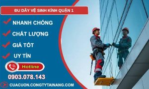 đu dây vệ sinh kính quận 1 uy tín