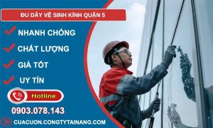 đu dây vệ sinh kính quận 5 uy tín