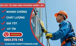đu dây vệ sinh kính phường nhiêu lộc giá rẻ