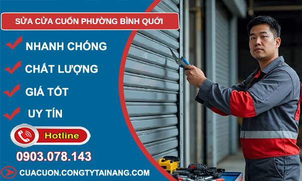 sửa cửa cuốn phường bình quới giá rẻ