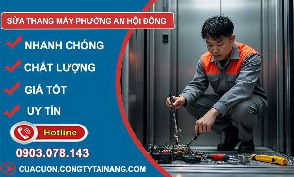 sửa thang máy phường an hội đông