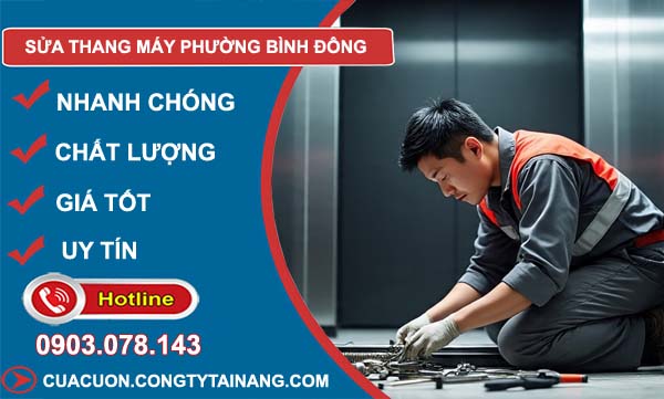 sửa thang máy phường bình đông