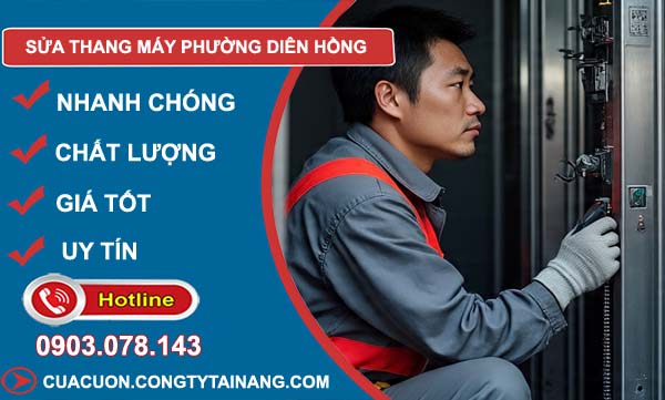 sửa thang máy phường diên hồng giá rẻ