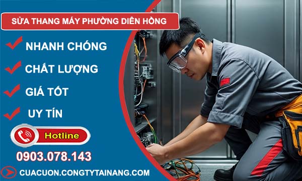 sửa thang máy phường diên hồng