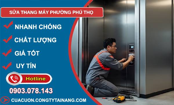 sửa thang máy phường phú thọ uy tín
