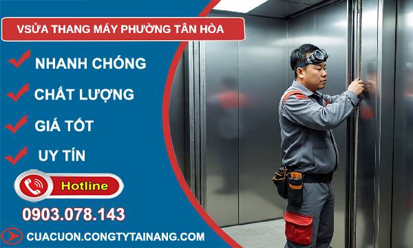 sửa thang máy phường tân hoà