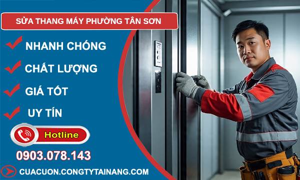 sửa thang máy phường tân sơn