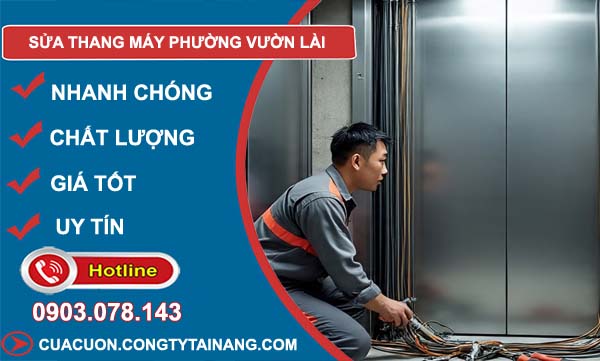 sửa thang máy phường vườn lài giá rẻ