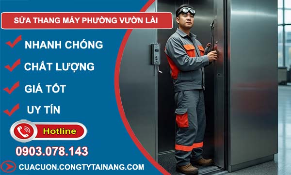 sửa thang máy phường vườn lài