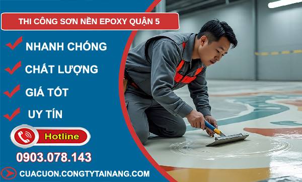 thi công sơn nền epoxy quận 5 giá rẻ