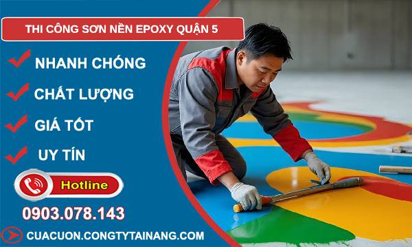 thi công sơn nền epoxy quận 5 uy tín