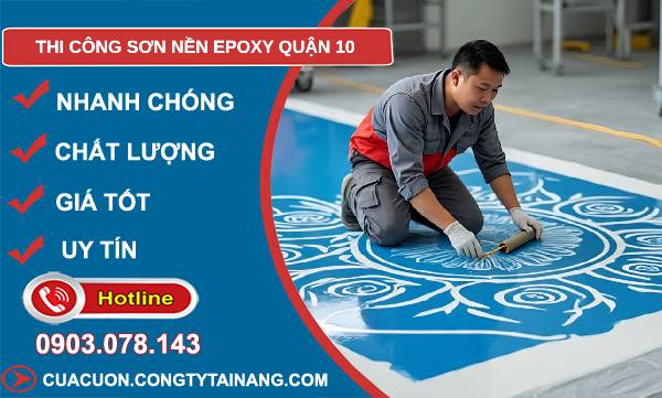 thi công sơn nền epoxy quận 10 giá rẻ
