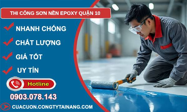 thi công sơn nền epoxy quận 10 uy tín