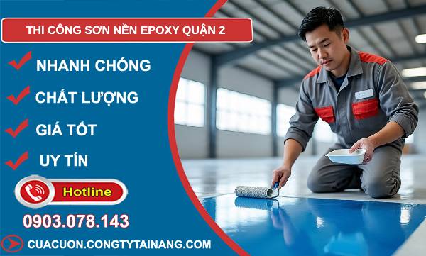 thi công sơn nền epoxy quận 2 uy tín