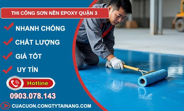 thi công sơn nền epoxy quận 3 giá rẻ